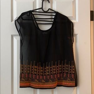COPY - Black sheer blouse